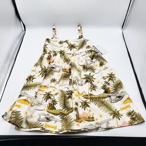 NWT Vtg Aloha Republic Sundress Tropical Scene Toddler Sz 3T Made in Hawaii USA